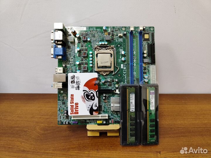 Материнская плата 1155+i5-2500+DDR3-8Gb+SSD