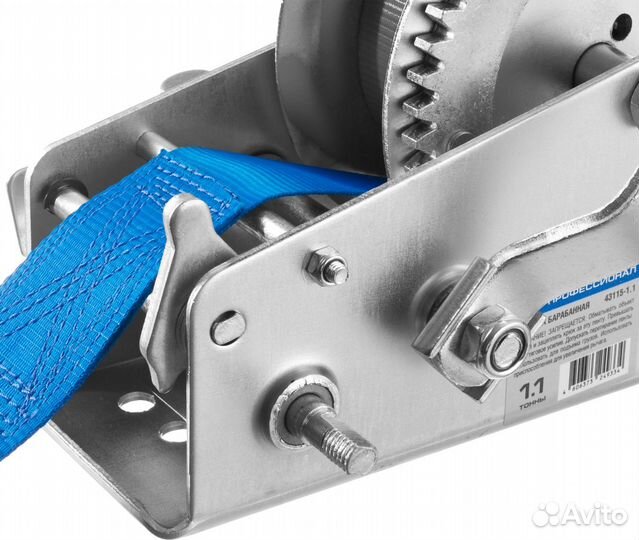 Лебедка ручная барабанная зубр Профессионал, тя