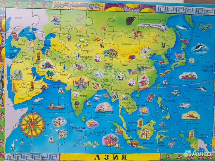 Книга-пазл «Путешествие по земному шару»
