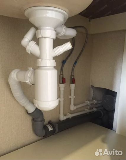 Услуги сантехника Замена смесителя, сифона