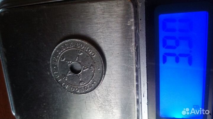 Монета бельгийское конго(африка) 1911год.никель