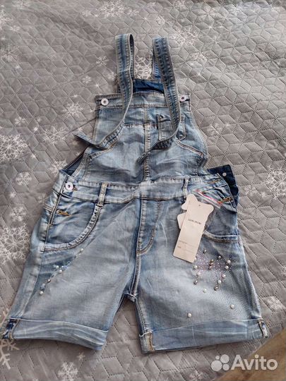 Джинсовый комбинезон 42 44