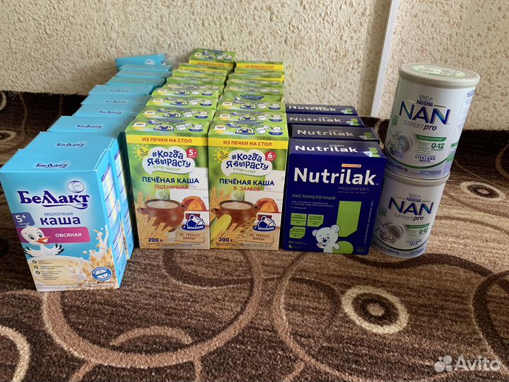 Детское питание смесь и каши