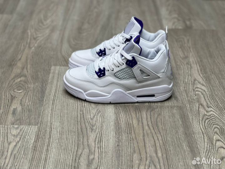 Кроссовки Air Jordan 4 Purple Metallic (36-45)