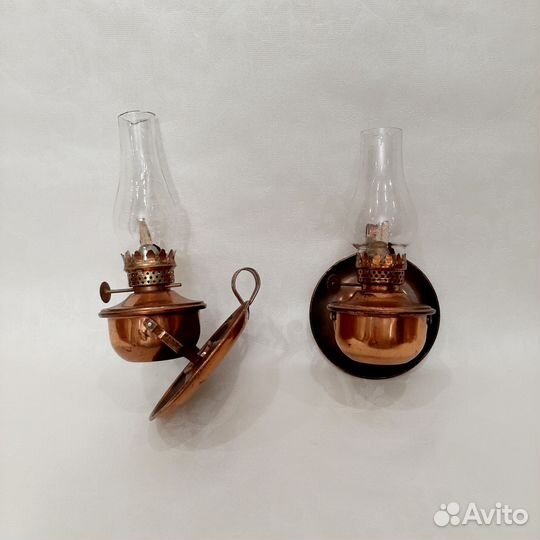 Керосиновая лампа медь