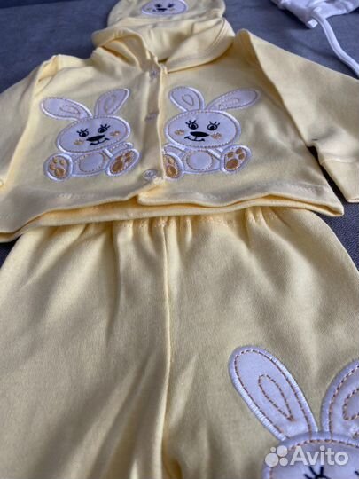 Пакет вещей на девочку с рождения до 4 мес