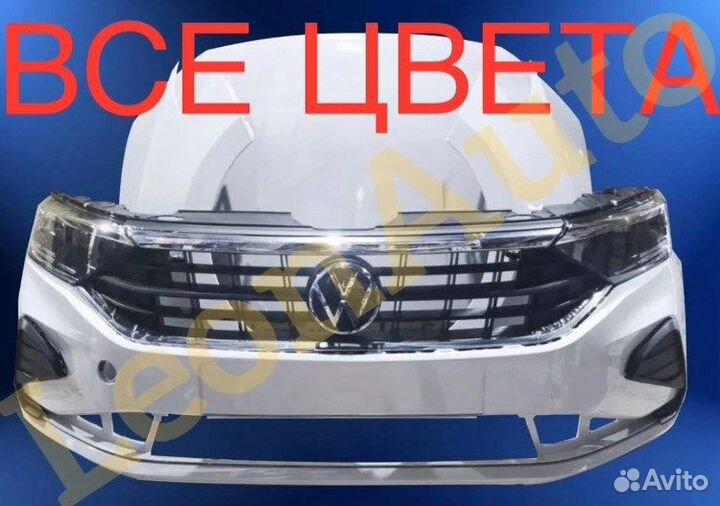 Ноускат бампер передний VW Polo 5 6 2010-2024(16)