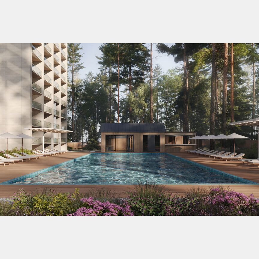 1-к. апартаменты, 46,6 м², 9/12 эт.