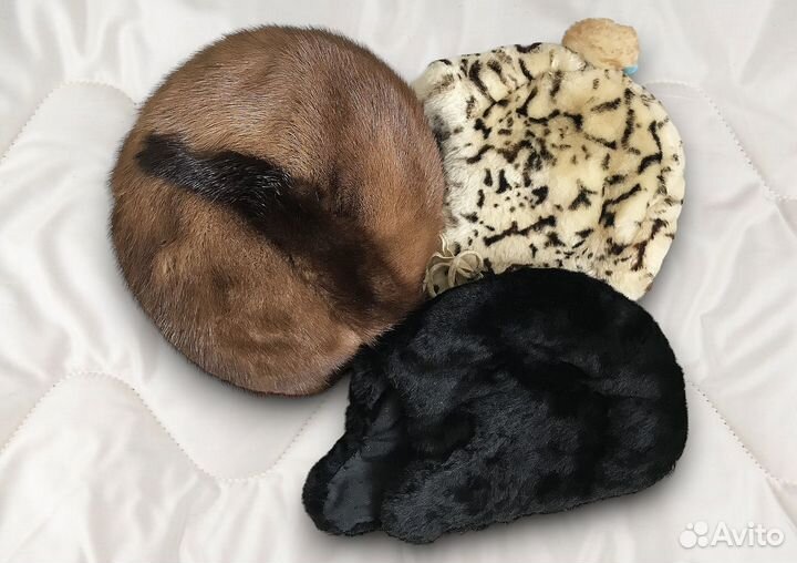 Меховые шапки женская детские норка цигейка