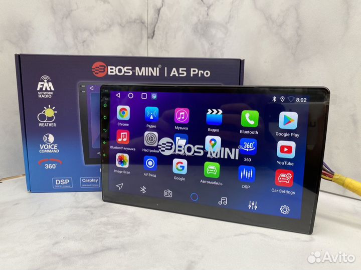 Магнитола bos mini a5 pro 4/64gb