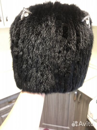 Шапка норковая женская