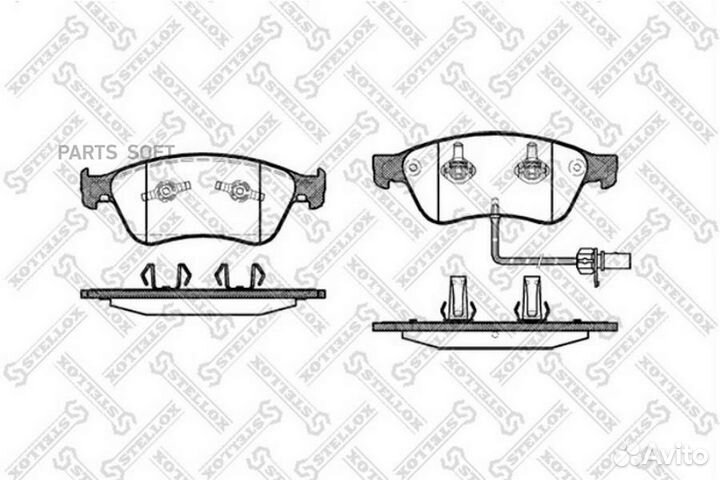 Stellox 1067002SX 1067 002-SX 1056 02 колодки диск