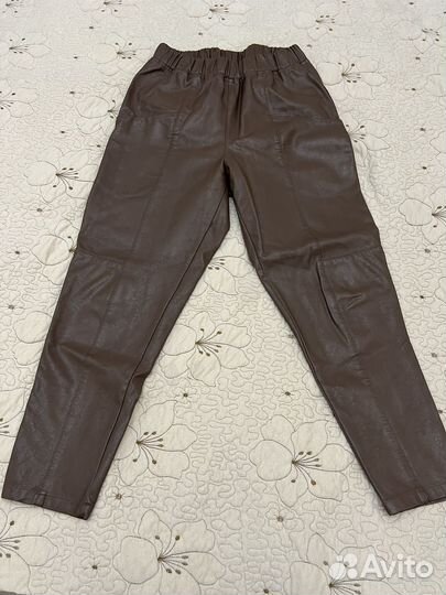 Брюки кожаные
