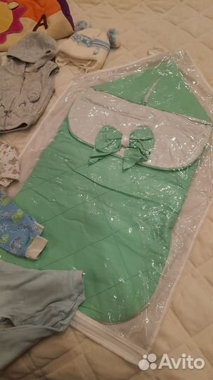 Детские вещи пакетом конверт на выписку