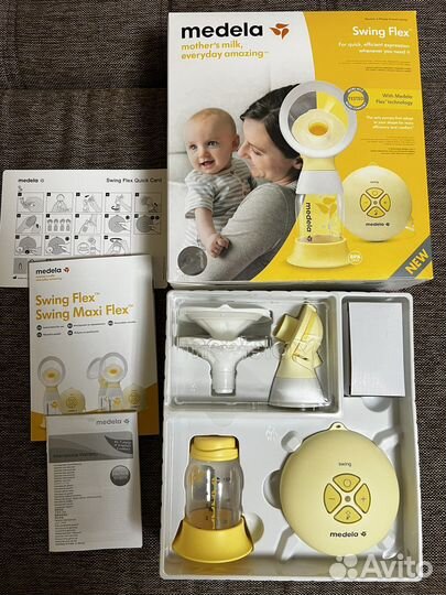 Молокоотсос medela swing flex электрический