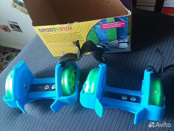 Ролики на обувь детские, 4-7 лет