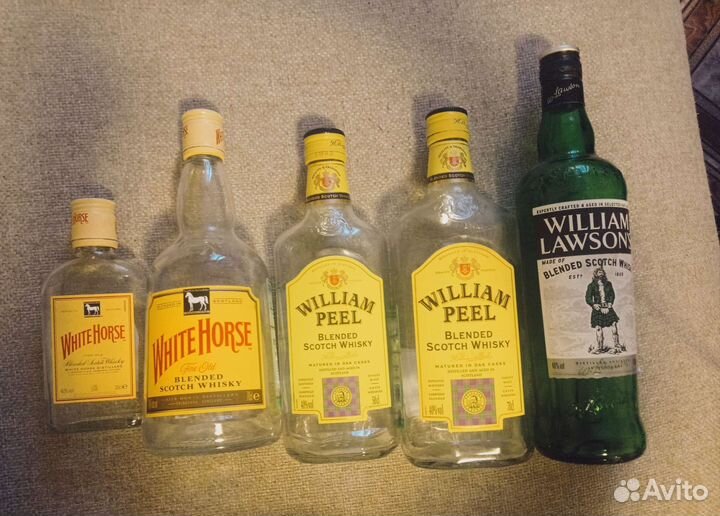 Бутылки из-под Scotch Whisky виски объем 0,2-1л