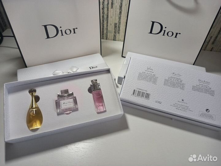 Набор миниатюр-аналогов Dior (Диор), 3 шт х 5 мл