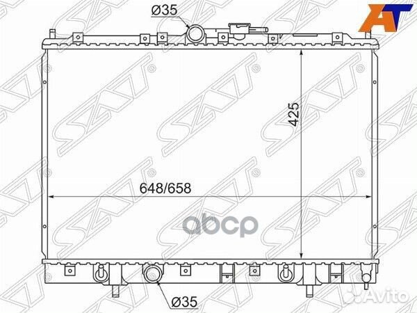 Радиатор Mitsubishi Pajero iO 98-00 MC00012-2R Sat