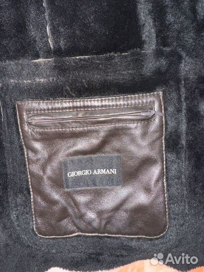 Дублёнка натуральная armani оригинал