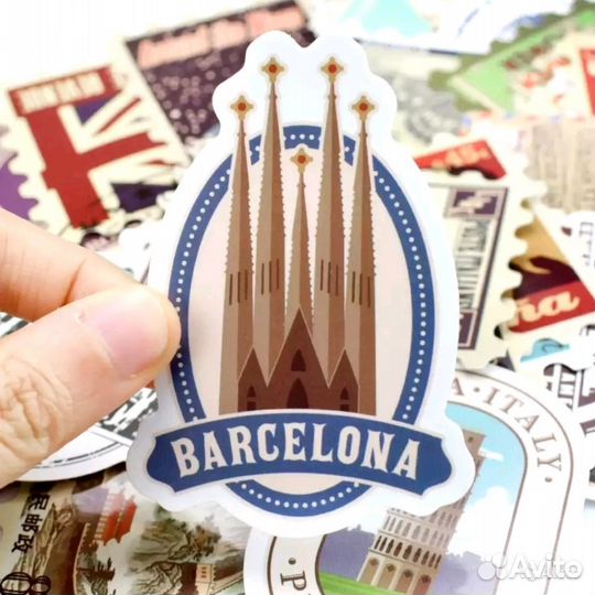 Марки стикеры наклейки