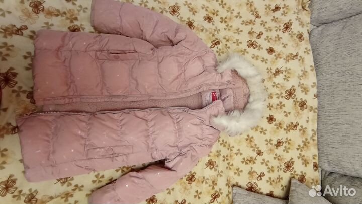 Куртка и штаны для девочки зимние. Рост 122
