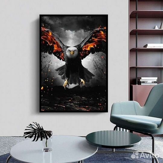 Уникальная картина маслом Летящий орёл