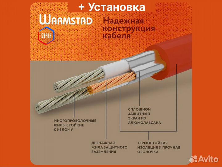 Теплый пол Warmstad 1,50 кв.м