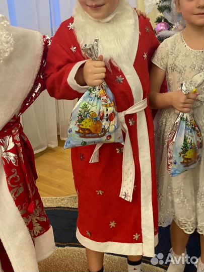 Костюм деда мороза детский