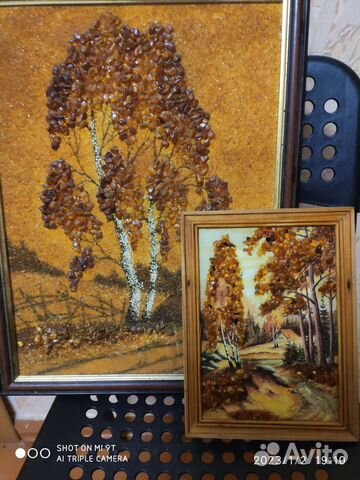 Картина из янтаря