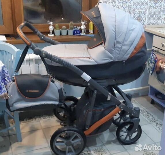 Коляска 2в1 camarelo piro pr7