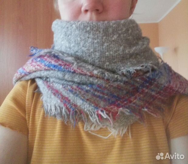 Теплый шарф