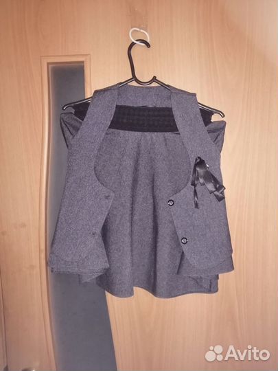 Школьная форма для девочки 122 128 серая
