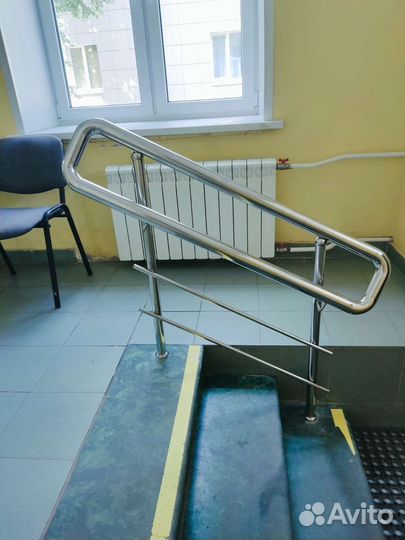 Перила с двойным поручнем нержавеющие