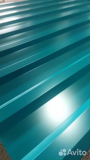 Профлист С21 / бирюза / цветной цинк / Профнастил