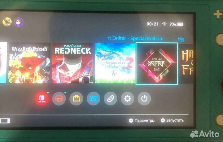 Nintendo switch lite с играми