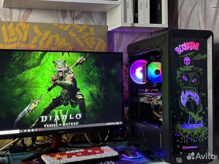 Мощный игровой компьютер Ryzen/GTX