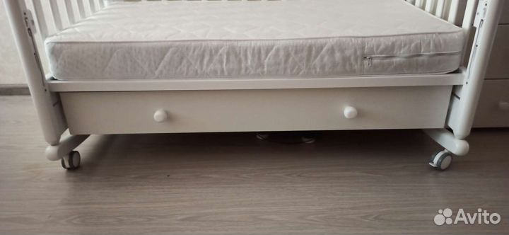 Кровать Гандылян Ванечка (колесо-качалка, ящик)