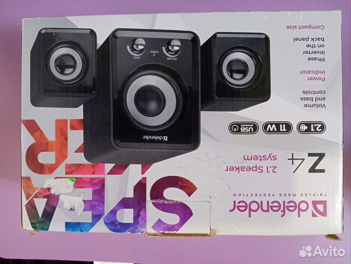 Комп-акустика Defender 2.1 speaker system:Z-4