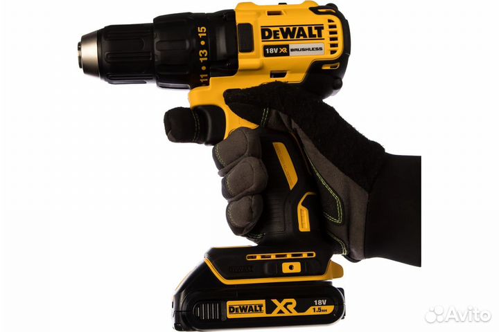 Бесщеточная дрель-шуруповерт dewalt 18.0 В XR DCD7