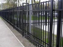 Забор кованный металлический
