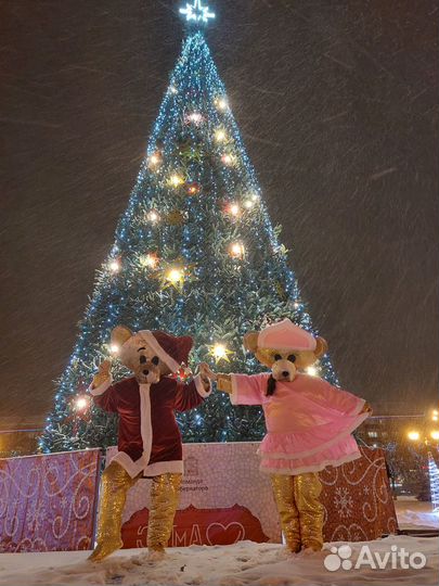 Дед Мороз и Снегурочка (Мишки)