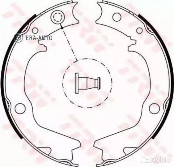 TRW GS8479 Колодки тормозные барабанные