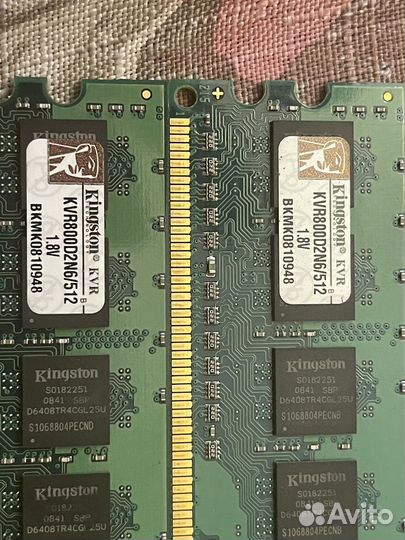 Оперативная память Kingston KVR800D2N6/512