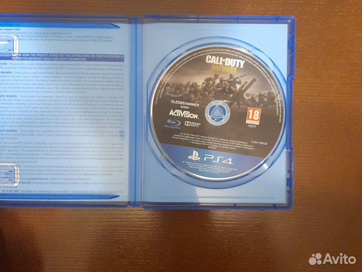 Диск call of duty ps4