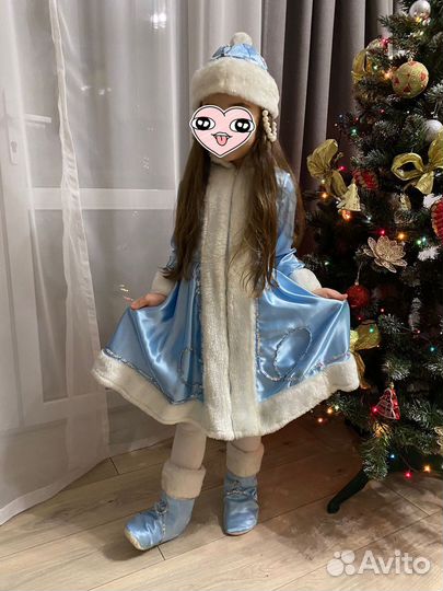 Костюм снегурочки 110-116
