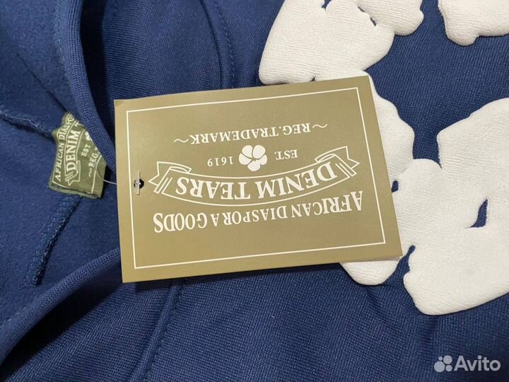 Худи Denim Tears синее