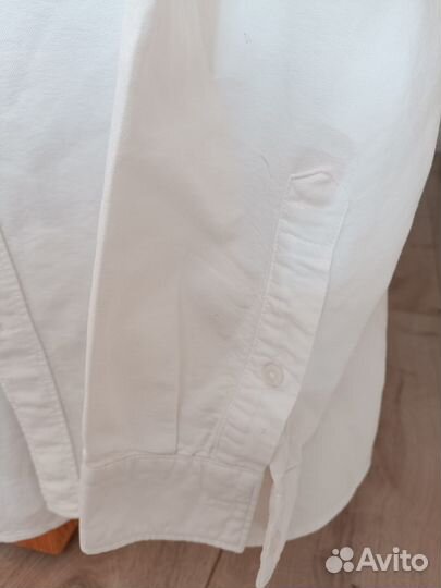 Рубашка белая мужская 48