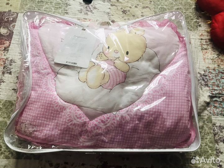 Комплект балдахин и бортики в детскую кроватку