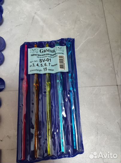 Крючки для вязания бамбук/ металл/ пластик